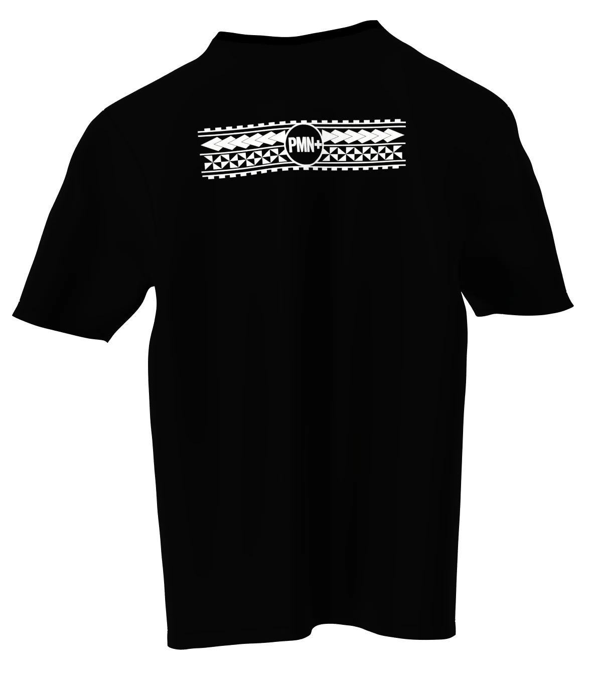 Mate Ma'a Tonga Crest Oversized Tee in black, back view