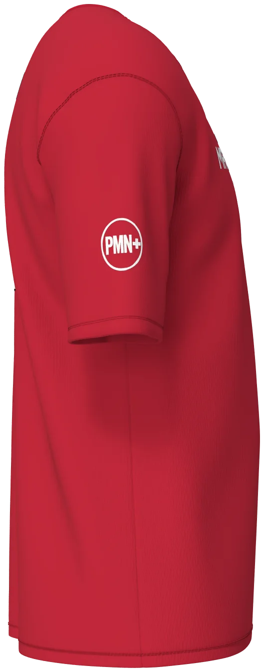 Mate Ma'a Tonga Player Tee in red, right view