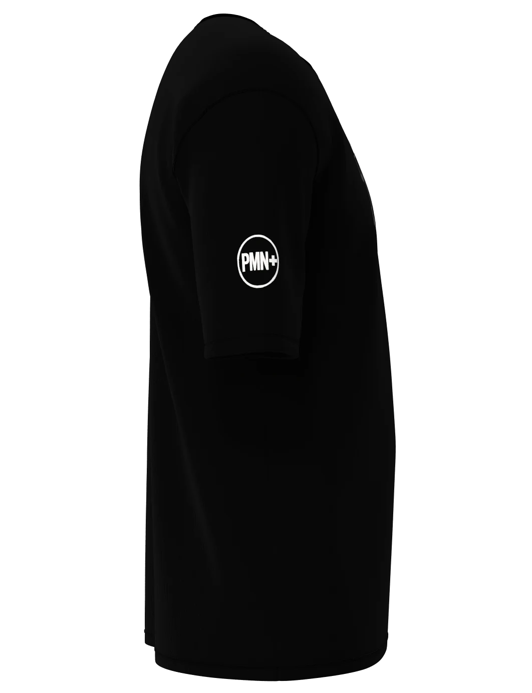 Mate Ma'a Tonga Silver Blackout Tee in black/silver, right view