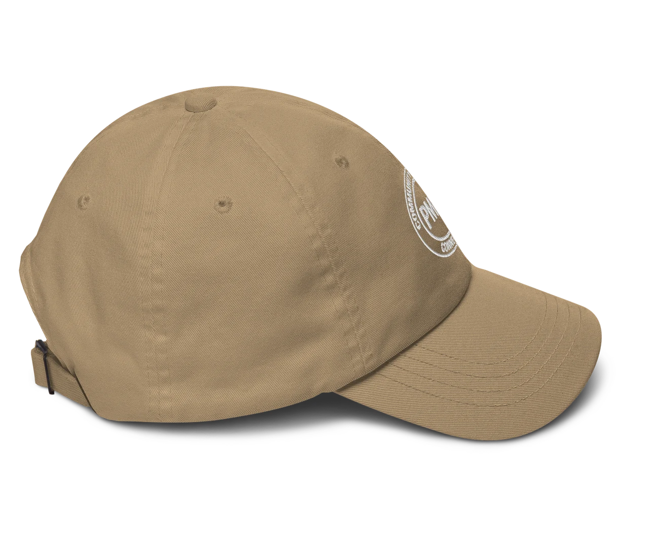 PMN+ Classic Dad Hat in khaki, right view