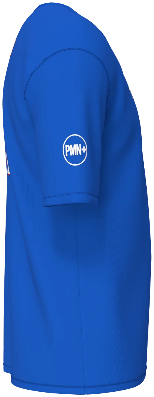 Toa Samoa Player Tee in royal blue, right view