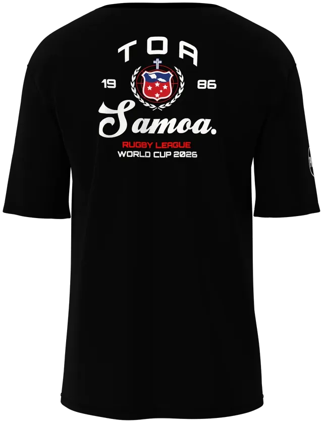 Toa Samoa RLWC26 Tee in black