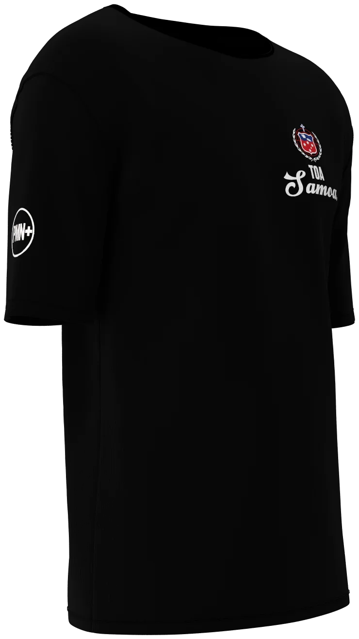 Toa Samoa RLWC26 Tee in black, front right view
