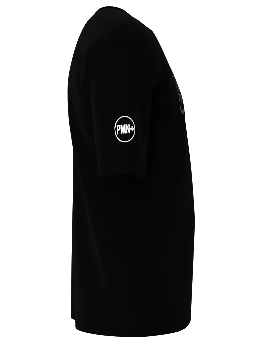 Toa Samoa Silver Blackout Tee in black/silver, right view